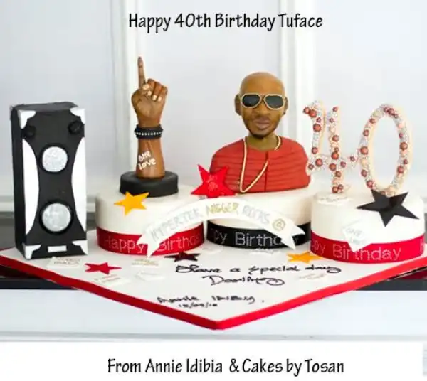 2face Got A Customized Birthday Cake From His Loving Wife, Annie [Checkout This Cake]